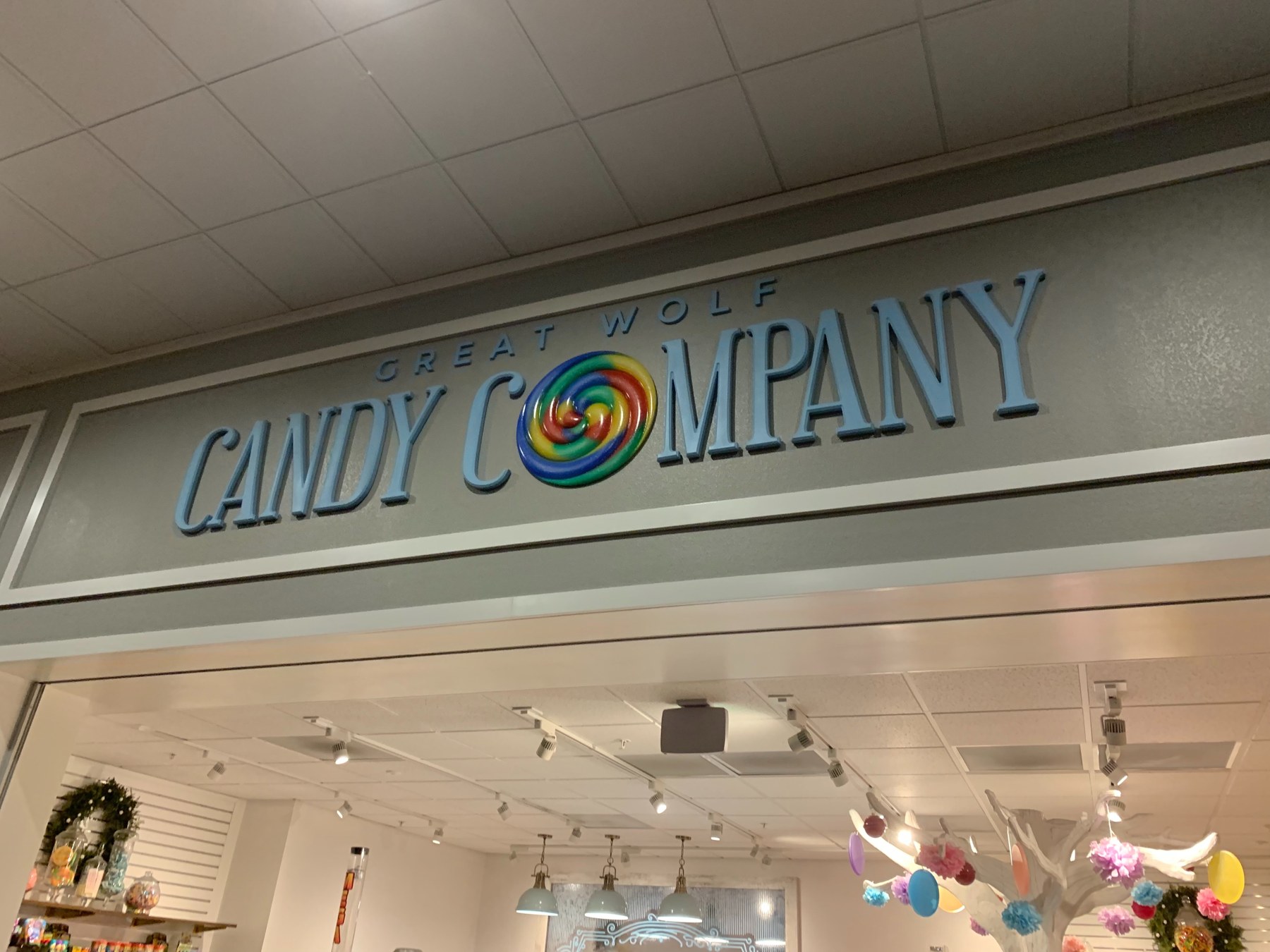 Candy Company shop inside Great Wolf Lodge in Garden Grove, California